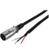 MONACOR Kabel XLR-åben 1m - MCA-100P/XP