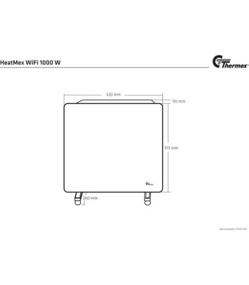 Thermex 140.21.1000.2 - Radiator HeatMex Wifi Panel heater 1
