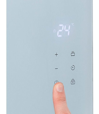 Princess Smart Glass Heater 2000 White - Radiator