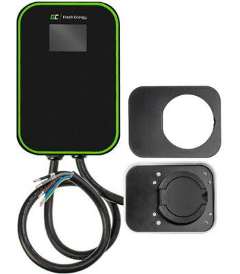 GREENCELL LadeBox Elbil med Udtag EV15RFID Typ2 - Ladestande