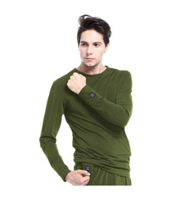 Glovii opvarmet bluse XL. Grøn - Beklædning med varme