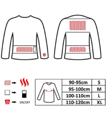 Glovii opvarmet bluse XL. Grøn - Beklædning med varme