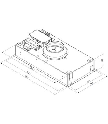 Silverline SC 1176-75 SR - Emhætte til centralventilation