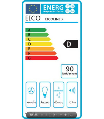 Eico 6301 Eicoline X - Skabsintegreret emhætte