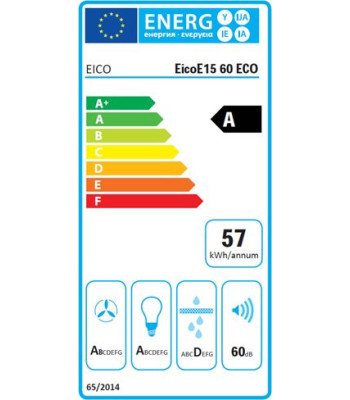 Eico 4362 EicoE15 60 N ECO - Skabsintegreret emhætte