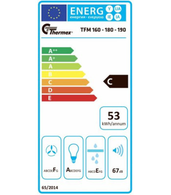 Thermex 513.05.2268.2 TFM 160 - Skabsintegreret emhætte