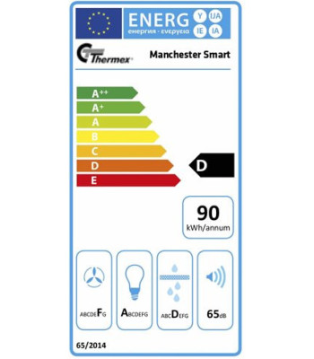 Thermex 520.23.2061.2 Manchester Smart 60 cm - Skabsintegrer