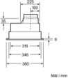 Siemens LB55565 - Skabsintegreret emhætte