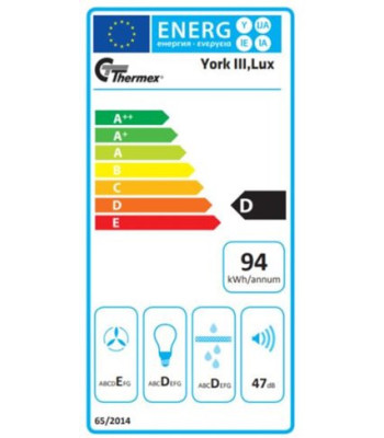 Thermex 520.42.3411.2 York III - Skabsintegreret emhætte