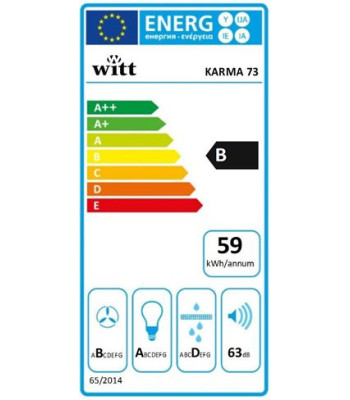 Witt Karma 73 - Skabsintegreret emhætte