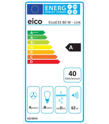 Eico 5820 EicoE33 80 W - Link - Skabsintegreret emhætte
