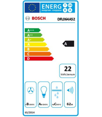 Bosch DFL064A52 - Skabsintegreret emhætte