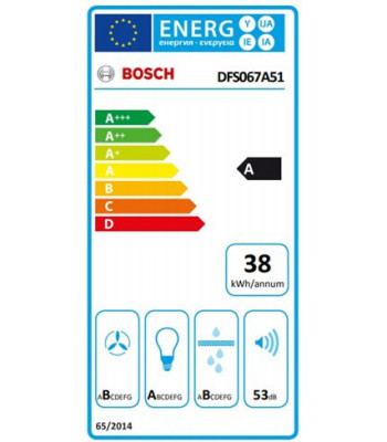Bosch DFS067A51 - Skabsintegreret emhætte