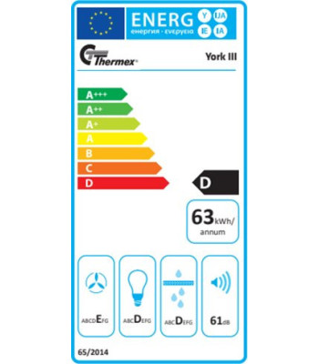 Thermex 520.42.3402.2 - Skabsintegreret emhætte York III