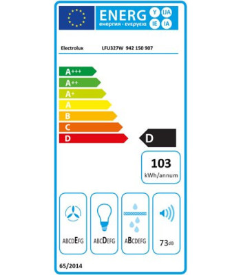 Electrolux LFU327W - Skabsintegreret emhætte
