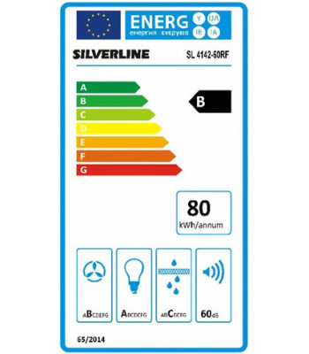 Silverline SL 4142-60 HV - Frithængende emhætte