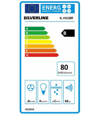 Silverline SL 4142-90 HV - Frithængende emhætte