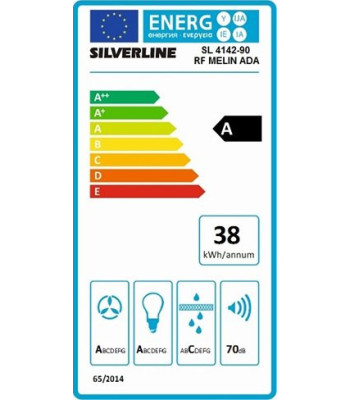 Silverline SL 4142-90 RF - Frithængende emhætte