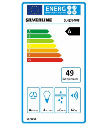Silverline SL 4170-40 HV - Frithængende emhætte