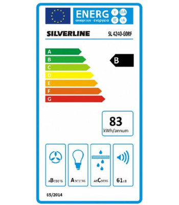 Silverline sl 4240-60 rf - Frithængende emhætte