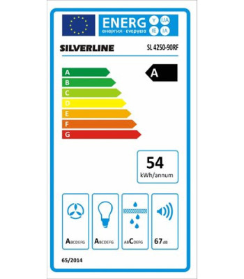 Silverline SL 4250-90 RF - Frithængende emhætte