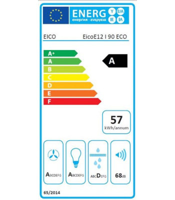 4392 EicoE12 I 90 N ECO - Frithængende emhætte