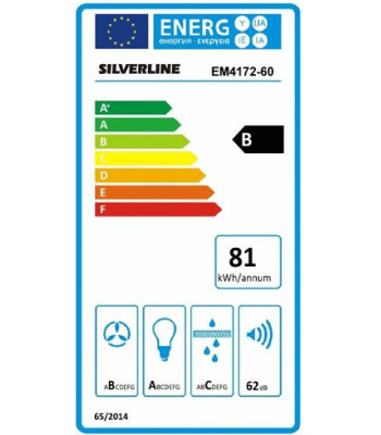 Silverline SL 4172-60 RF - Frithængende emhætte