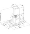 Silverline SC4240 Hugin - Frithængende emhætte 60 cm