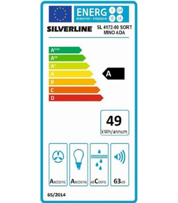 Silverline SL 4172-60 SR - Frithængende emhætte