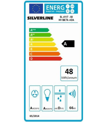 Silverline SL 4117-60 HV - Frithængende emhætte