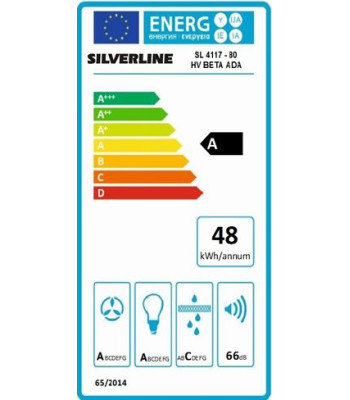Silverline SL 4117- 80 HV - Frithængende emhætte