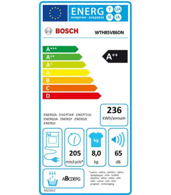 Bosch WTH85V86DN - Kondenstørretumbler med varmepumpe