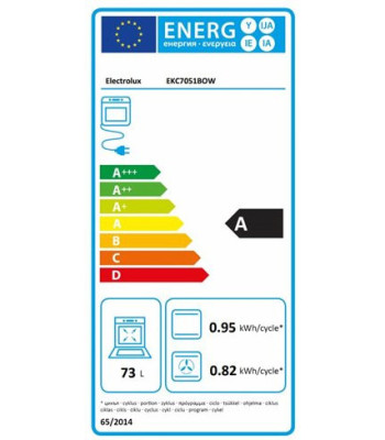 Electrolux EKC7051BOW 400 V - Glaskeramisk komfur