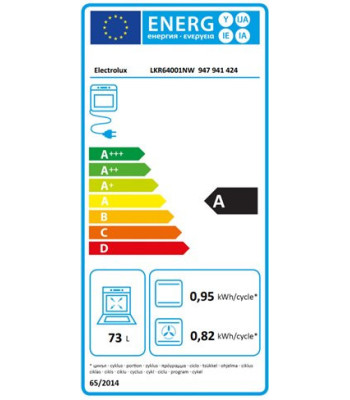 Electrolux LKR64001NW - Glaskeramisk komfur