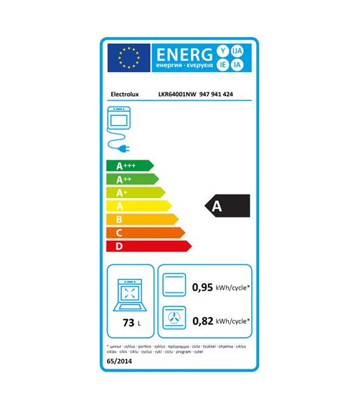 Electrolux LKR64001NW - Glaskeramisk komfur Electrolux LKR64001NW - Glaskeramisk komfur