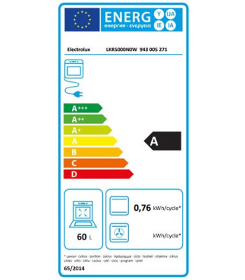 Electrolux LKR5000N0W - Glaskeramisk komfur