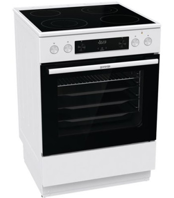Gorenje GEC6D60WPB - Glaskeramisk komfur