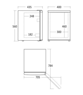 Scandomestic MB 34 BE - Minibar