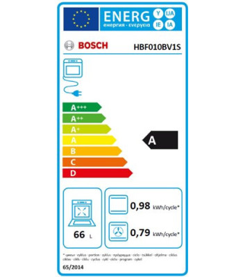 BOSCH HBF010BV1S - Ovn til indbygning
