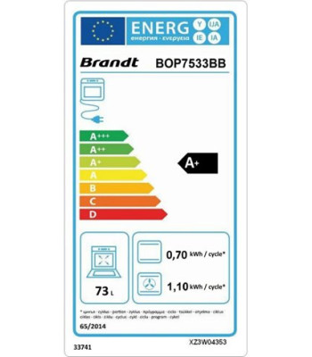 Ovn til indbygning - Brandt BOP 7533 BB