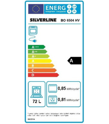 Silverline BO 6504 HV - Ovn til indbygning