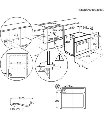 AEG BFB6000QM - Kombiovn indbygning
