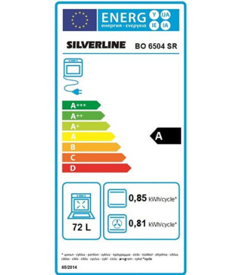 Silverline BO 6504 B - Ovn til indbygning