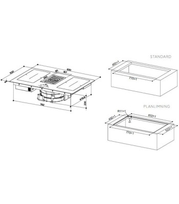 Eico 5895 Galileo Smart BK F830 + Recirkulationskit - Kogepl