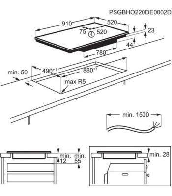 Electrolux HOX970NF - Induktionskogeplade