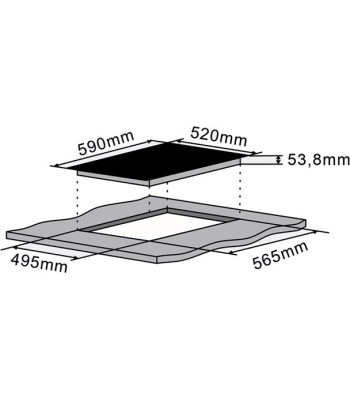 Silverline JI 6031 F - Induktionskogeplade