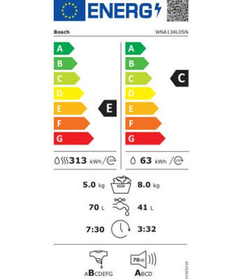 Bosch WNA134L0SN - Vaske/tørremaskine