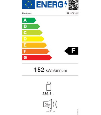 Electrolux ERS1DF39W-V - Fritstående køleskab