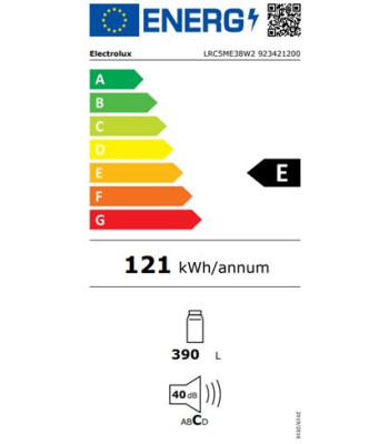 Electrolux LRC5ME38W2 - Fritstående køleskab