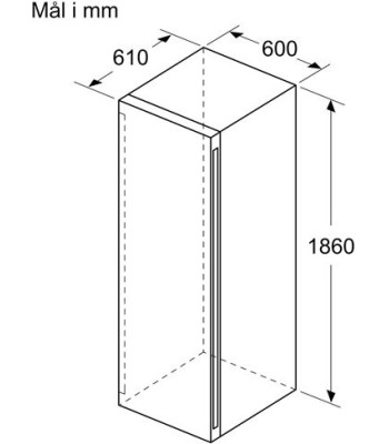 Bosch KWK36ABGA - Fritstående vinkøleskab